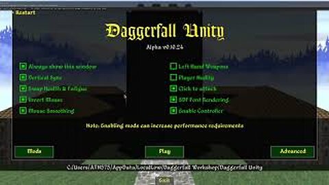 Daggerfall Unity: DFU 0.11.0 Install and intro to Modding