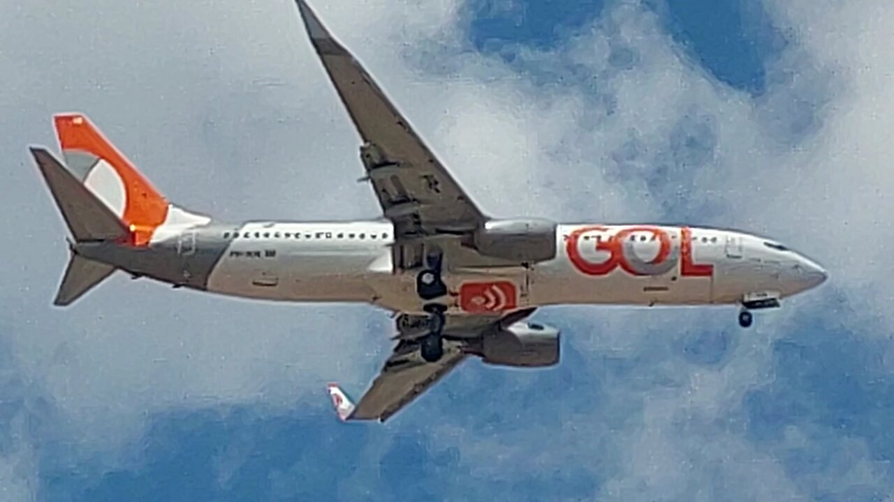 Boeing 737-800 PR-GUB coming from São Paulo to Fortaleza