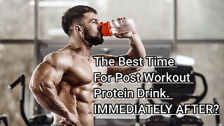 POST WORKOUT PROTEIN DRINK:IMMEDIATELY AFTER WORKOUT, YES OR NO?