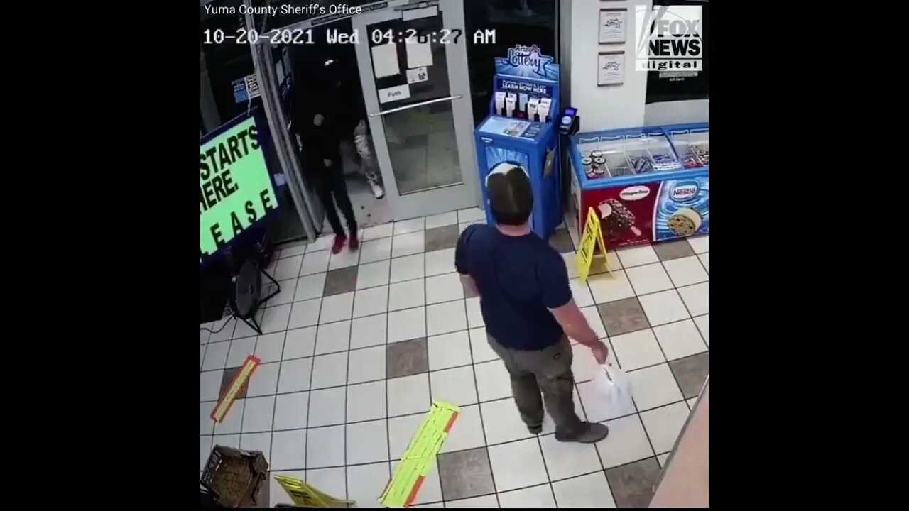 Marine Snatches armed Gunman's weapon like its his Job