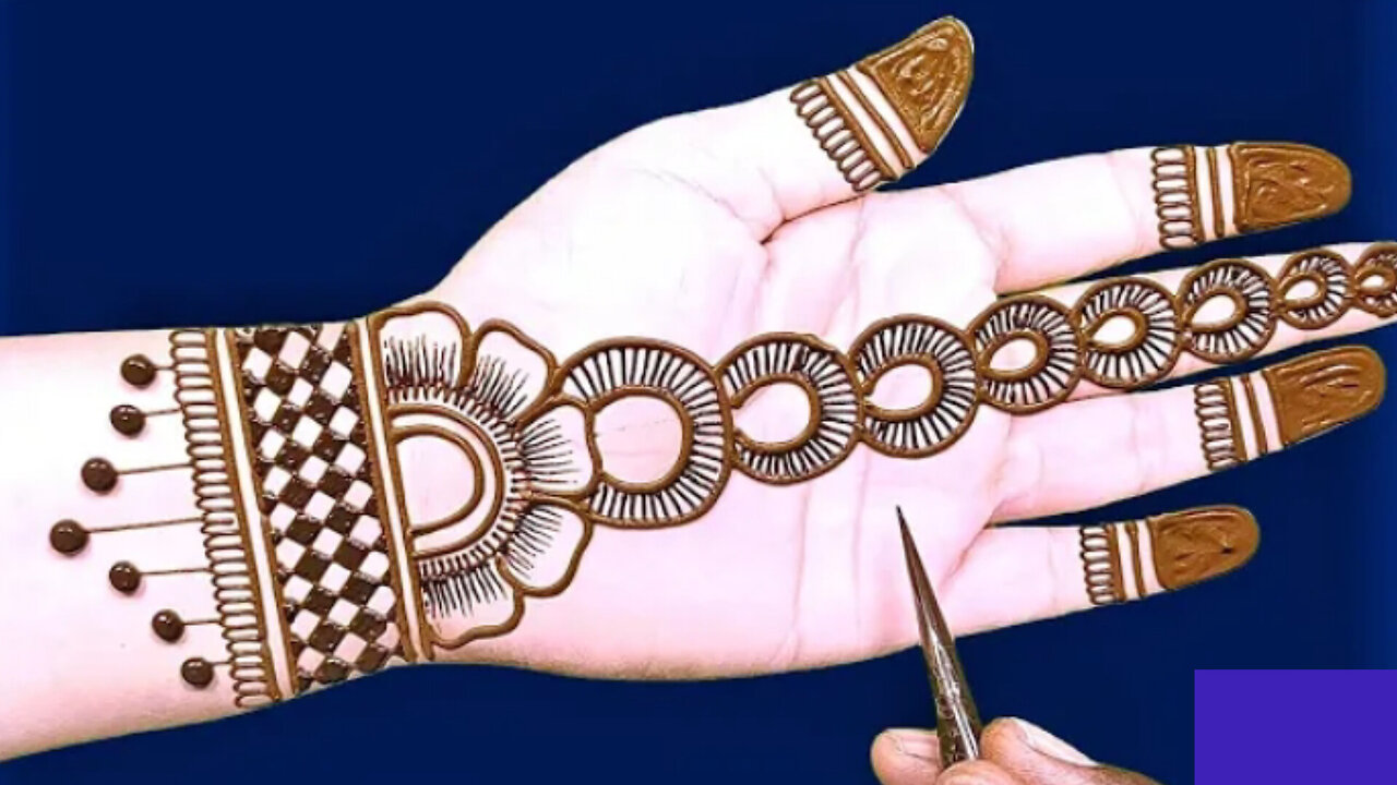 Americans simple mehndi design for girls