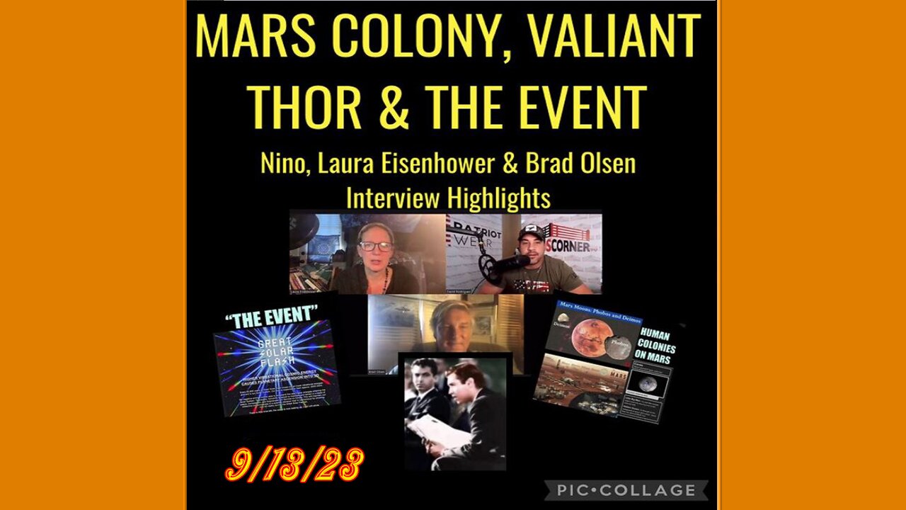 SITUATION UPDATE 9/13/23 - A Mars Slide Show And Additional Intel From Commander Valiant Thor