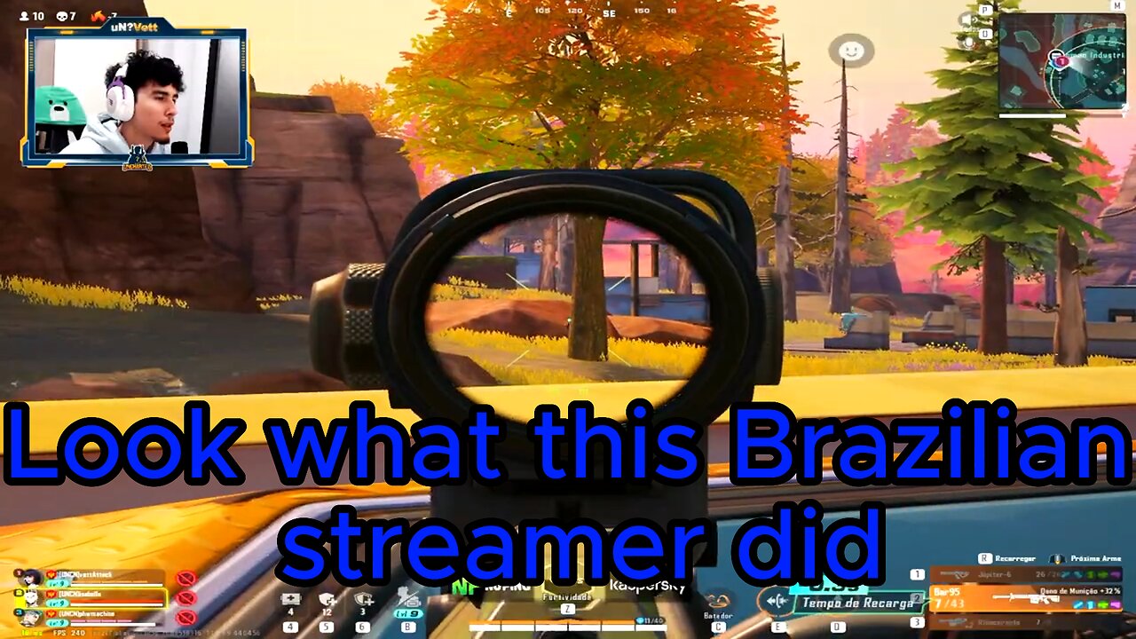 Look what this Brazilian streamer did