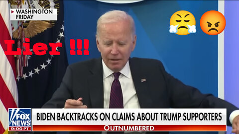 President Biden just went back on his speech// is Biden afraid of trump??