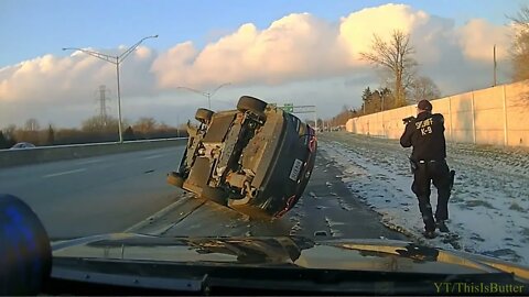 Dashcam video shows stolen vehicle pursuit involving 3 juveniles