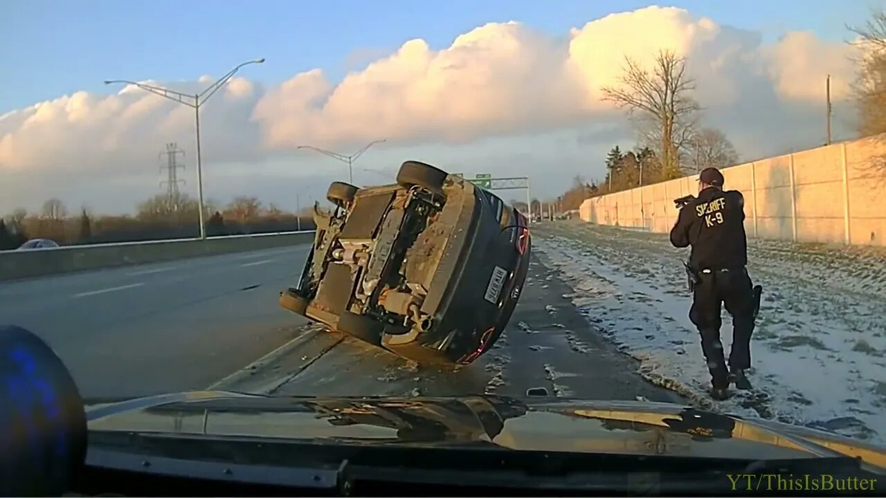 Dashcam video shows stolen vehicle pursuit involving 3 juveniles