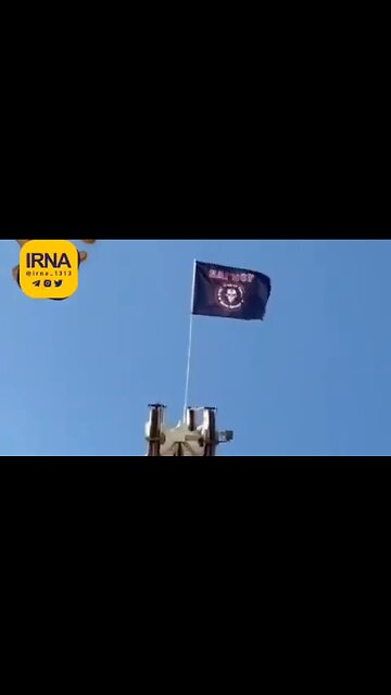Wagner Military Contractor flag being hoisted in Tel Aviv, Israel - HaloNews