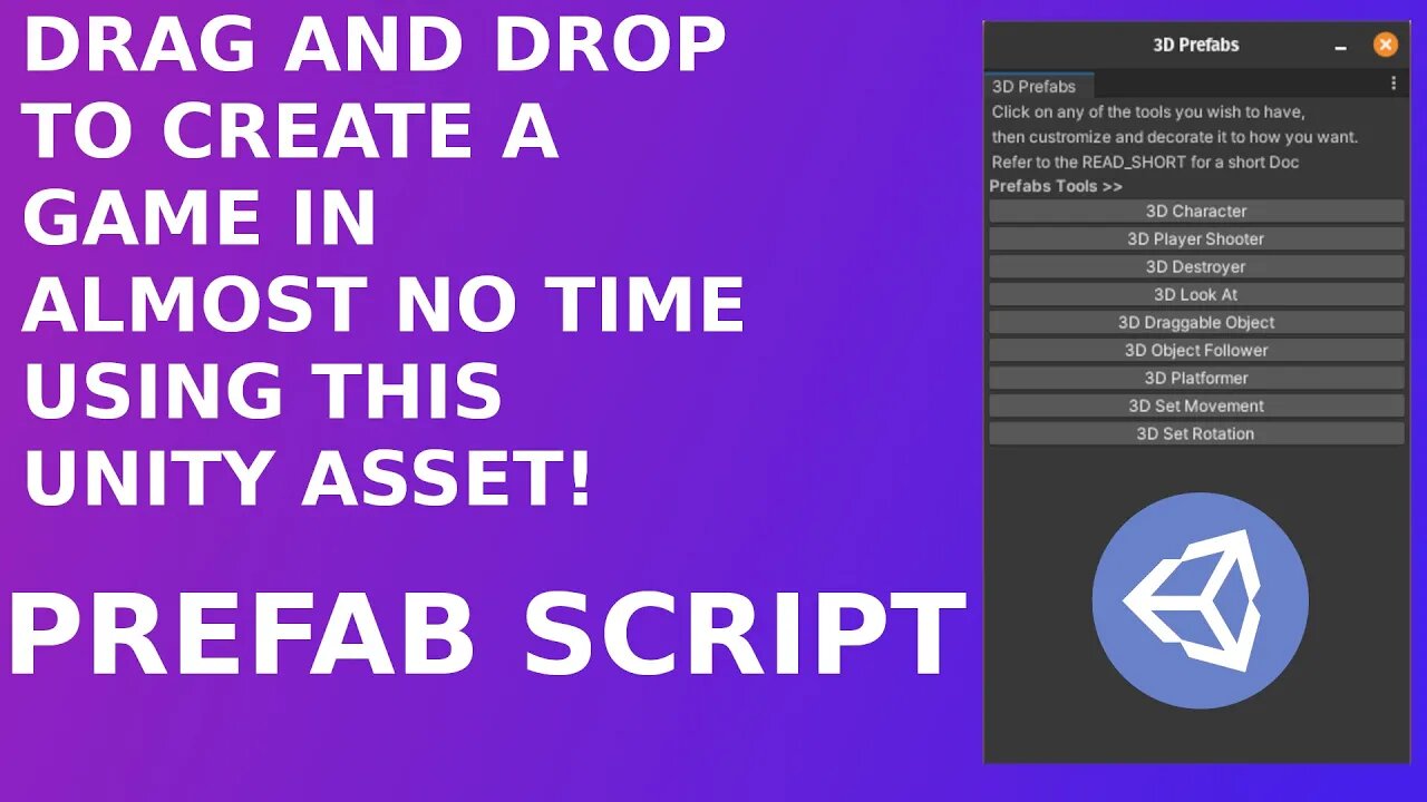This UNITY ASSET does MOST WORK FOR YOU! _ The 3D Tools in Prefab Scripting