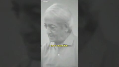 Escaping Through Identification / Thought [Krishnamurti] #Short