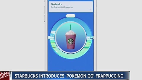 Starbucks introduces Pokemon Go Frappuccino