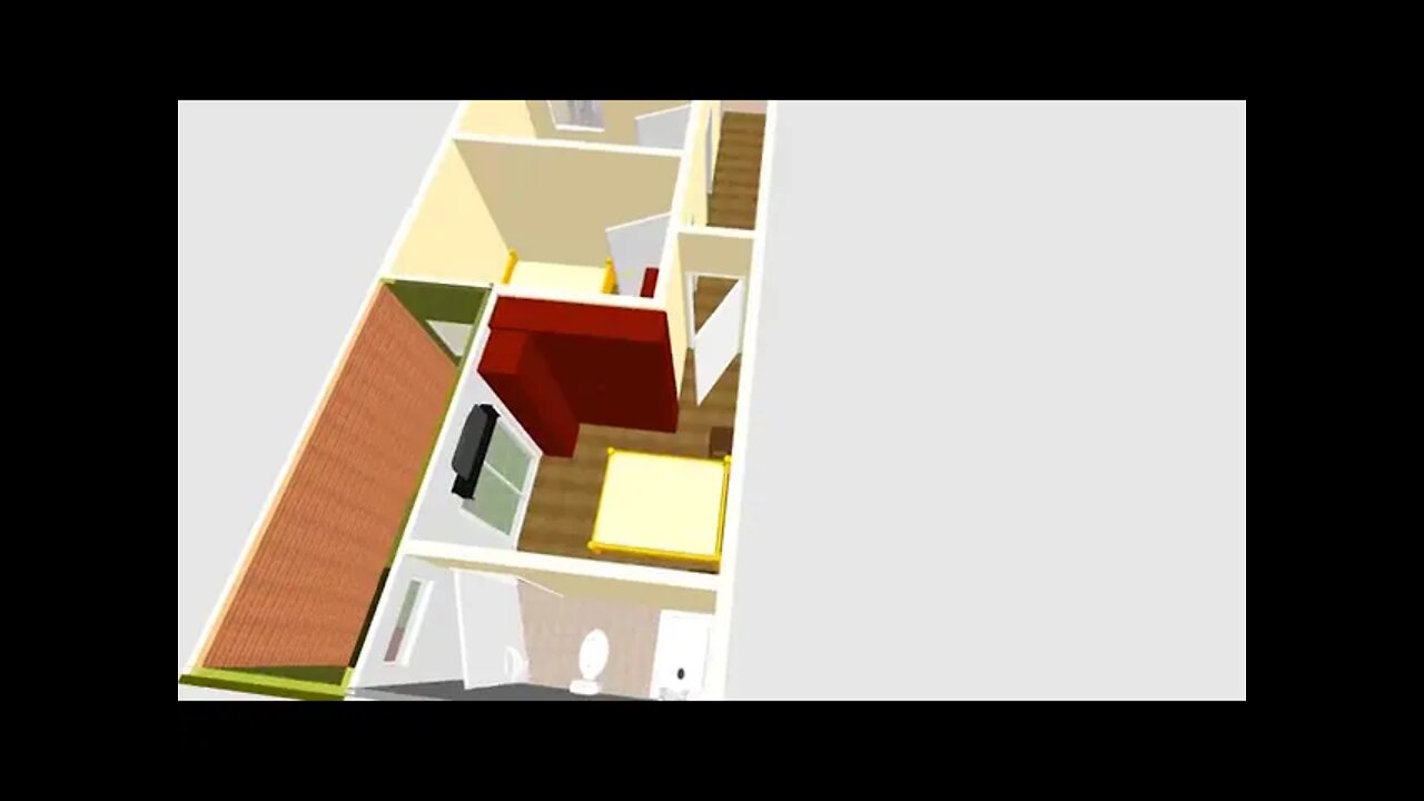 planta de casa3d tereno pequeno