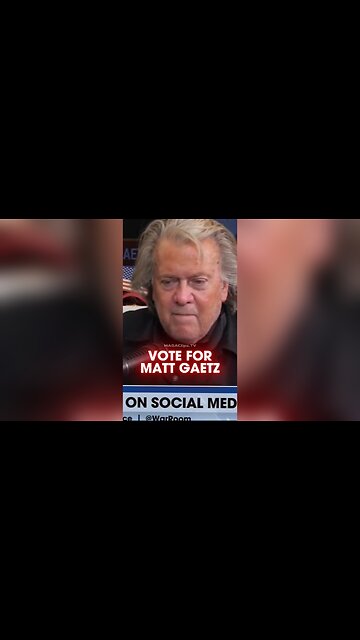 Steve Bannon: Every Republican Senator Must Vote For Matt Gaetz