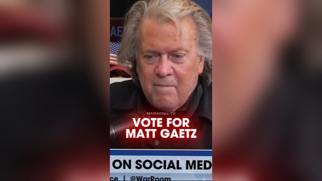 Steve Bannon: Every Republican Senator Must Vote For Matt Gaetz