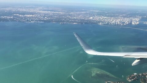Aterrissagem no Aeroporto de Miami