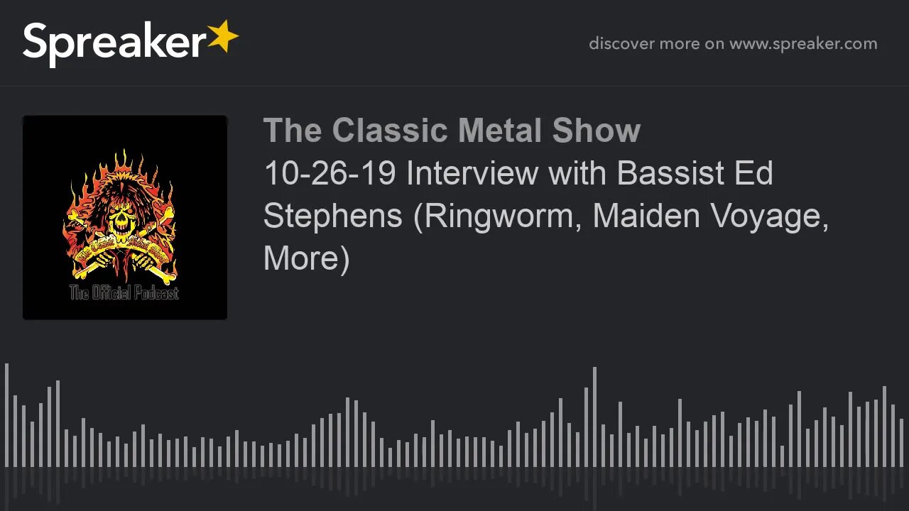 10-26-19 Interview with Bassist Ed Stephens (Ringworm, Maiden Voyage, More)