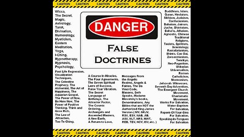 THE DANGER OF FALSE DOCTRINE