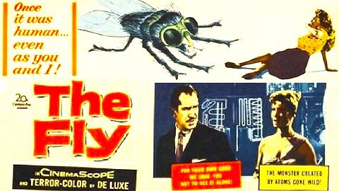 Vincent Price THE FLY 1958 Scientific Experiment Goes Horribly Wrong Due to Fly FULL MOVIE HD & W/S