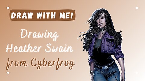 Draw With Me! - Upside Down Drawing Practice - Heather Swain from "Cyberfrog" (with ambient music)