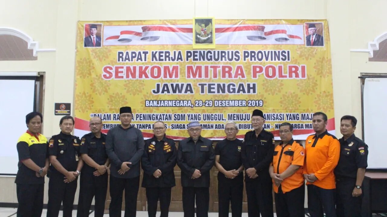 Rapat Kerja Pengurus Provinsi Senkom Mitra Polri Jawa Tengah