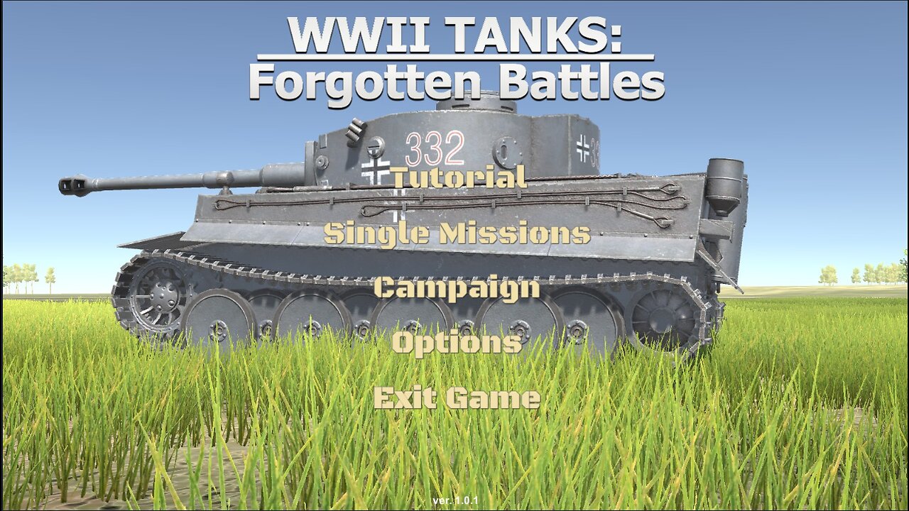 WWII Tanks: Forgotten Battles : Tutorial level run.