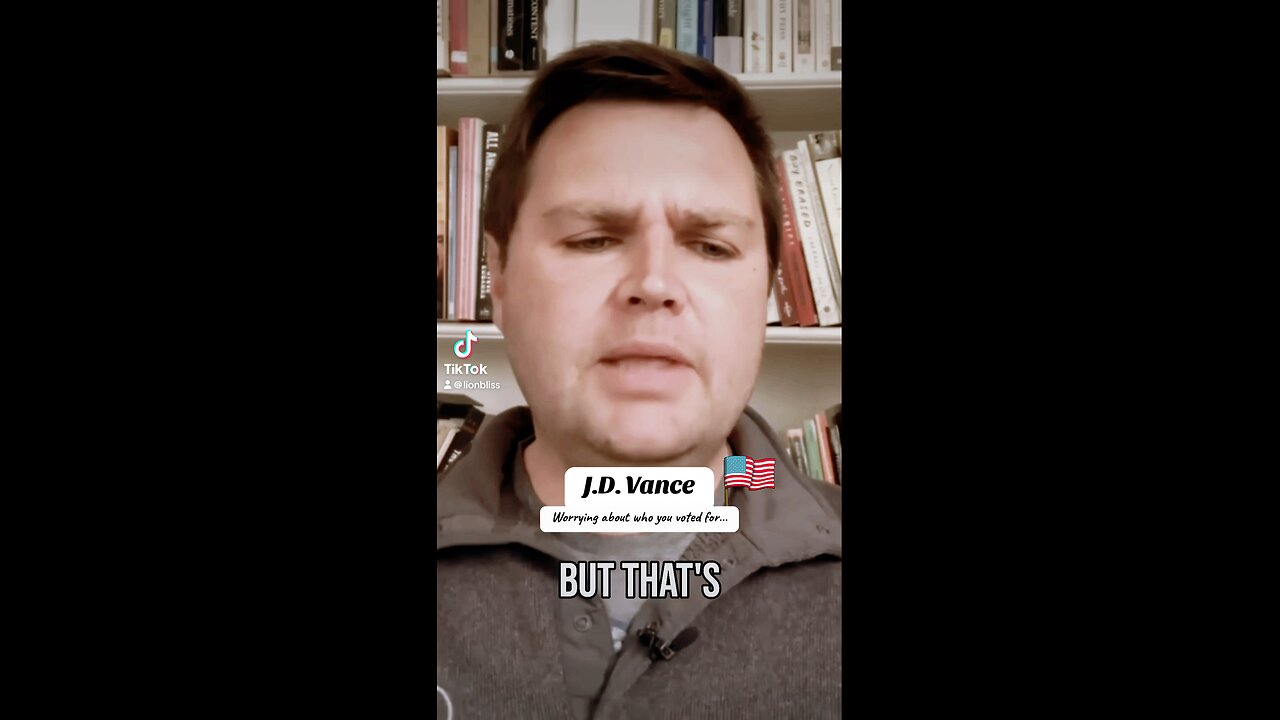 J.D. Vance and Ben Shapiro talking about who you voted for.