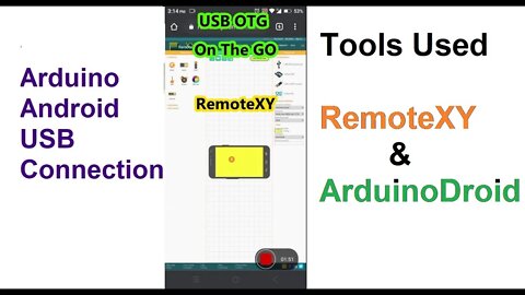 RemoteXY Control Arduino with USB Cable