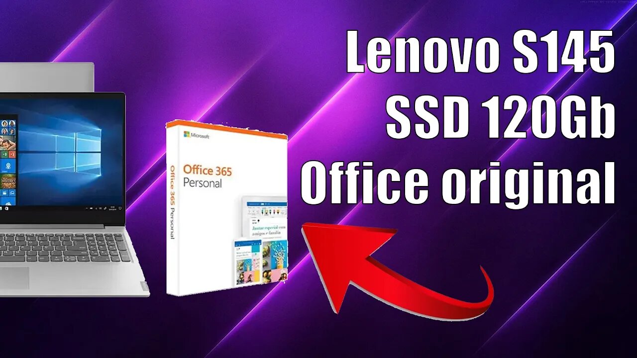 Lenovo Ideapad S145 SSD120GB Office 365 melhor custo beneficio