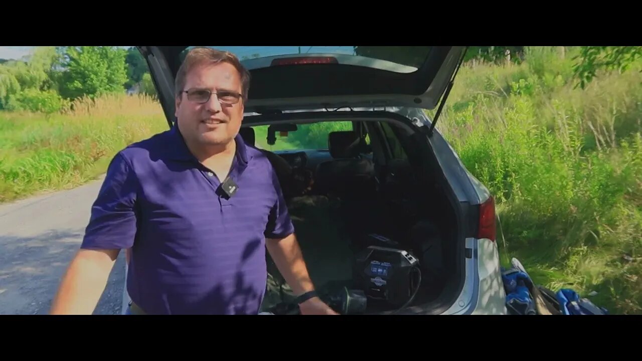 SUV camping setup - Lone male