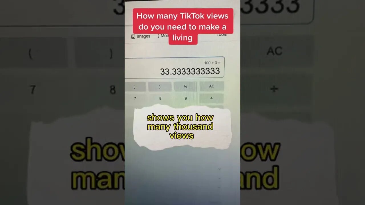 How many TickTok views are needed (tiktok creator fund, make money online #shorts #short #tiktok