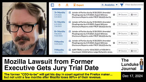 Mozilla Lawsuit from Former Executive Gets Jury Trial Date