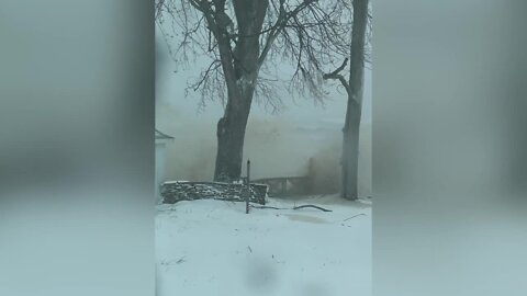 Blizzard conditions cause concerns for lakeshore communities