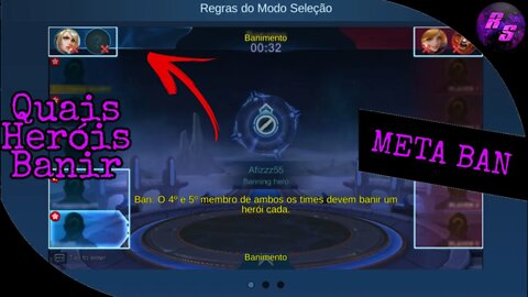 META BAN, QUAIS HERÓIS BANIR? • JANEIRO 2020 | Mobile Legends