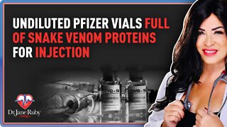 Undiluted Pfizer Vials Full of Snake Venom Proteins for Injection