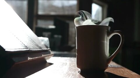 Perfect Morning Routine: Starting The Day Off With Coffee And Piano Music.