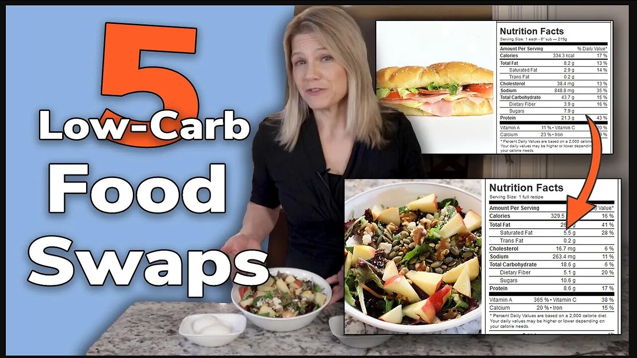 5 Low Carb Food Swaps - Cut 100+ Carbs a Day