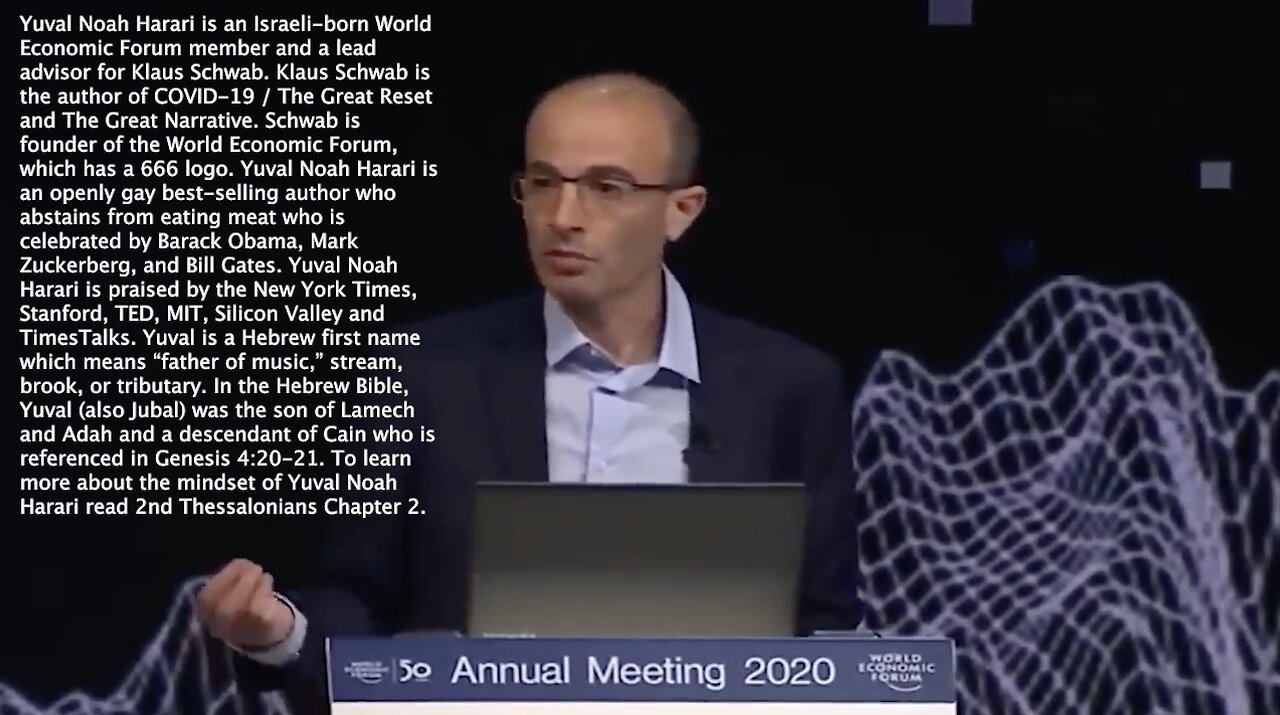 Yuval Noah Harari & Klaus Schwab | "Humans Are Now Hackable Animals. Free-Will Is Over."