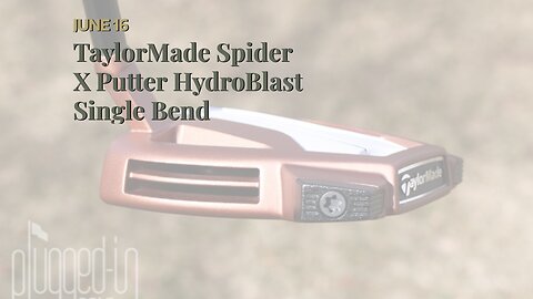 TaylorMade Spider X Putter HydroBlast Single Bend