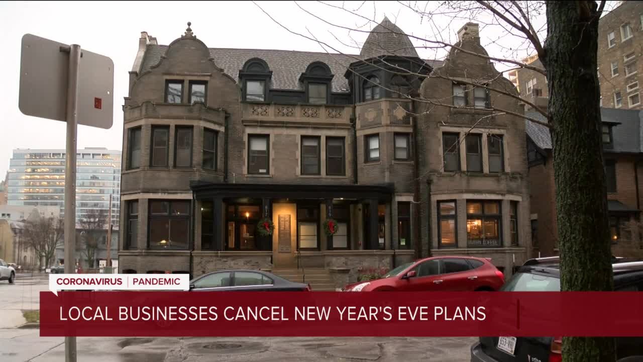 Milwaukee businesses canceling New Year's Eve plans due to COVID-19