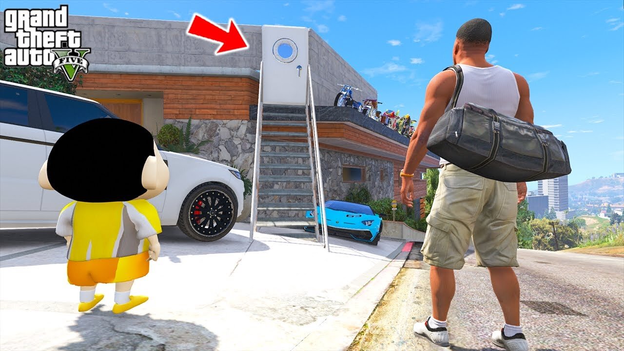 GTA 5: Shinchan Found Secret Bunker Room Inside Franklin's House in GTA 5