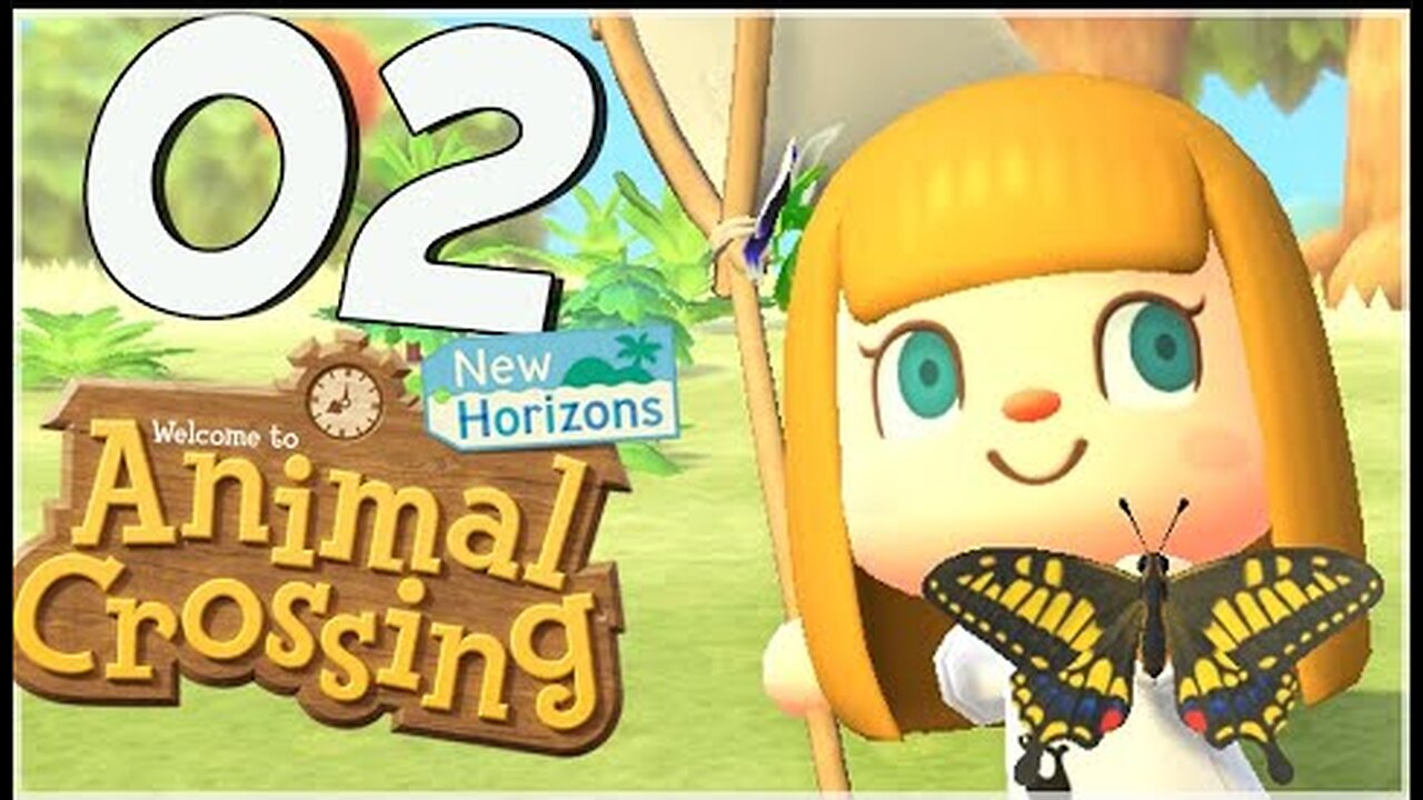 Animal Crossing New Horizons Walkthrough Part 2 Island Adventure Time! (NIntendo Switch)