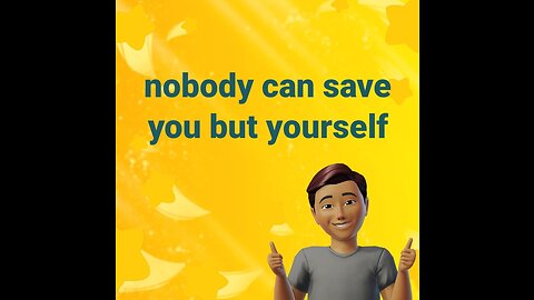 No body can save but yourself #quote