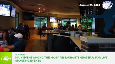 Main Event among the many restaurants grateful for live sporting events