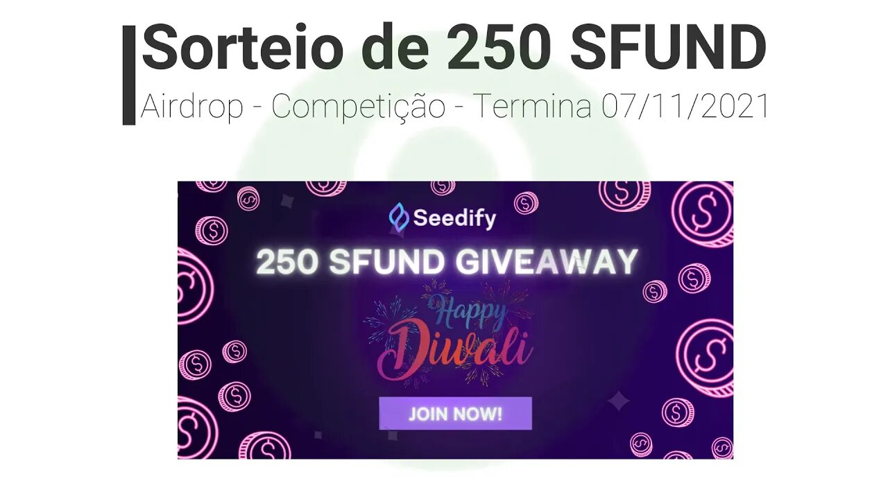 Airdrop - Competição - 250 Sfund - corre dia 10/11/21