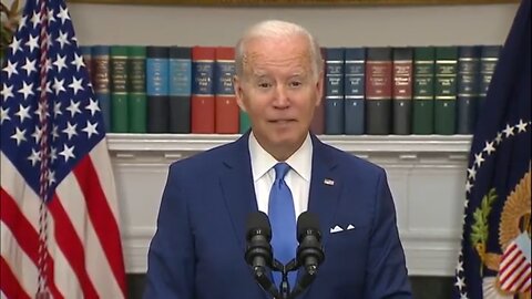 The moment from Biden's speech where he promised to give the money of Russian business to Ukraine