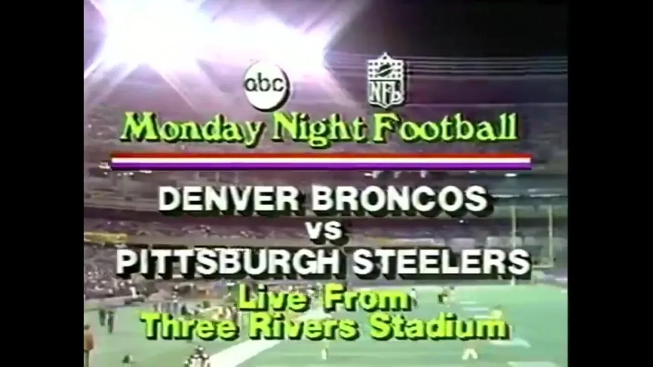 1979-10-22 Denver Broncos vs Pittsburgh Steelers