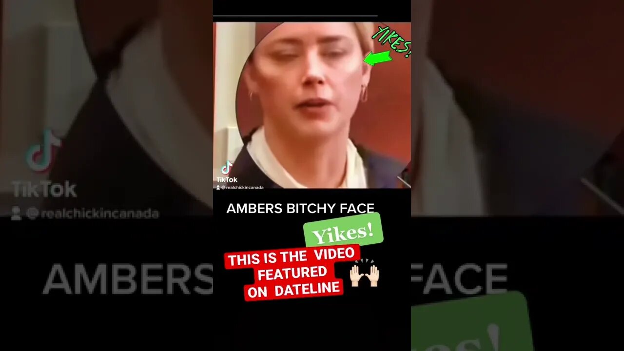 MY #tiktok that was Featured on #dateline #amberheard #short