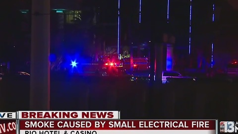 Electrical fire reported at Rio Las Vegas