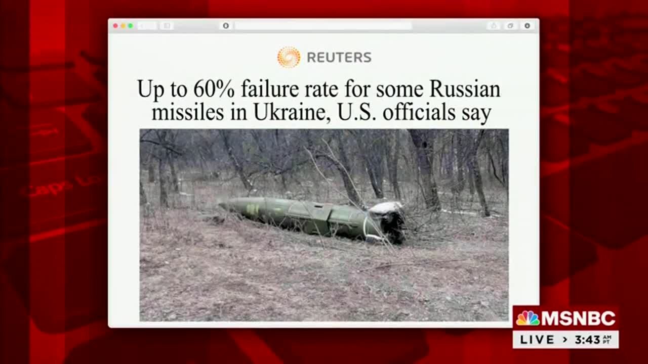 MSNBC: Near 60% Failure Rate For Some Russian Missiles