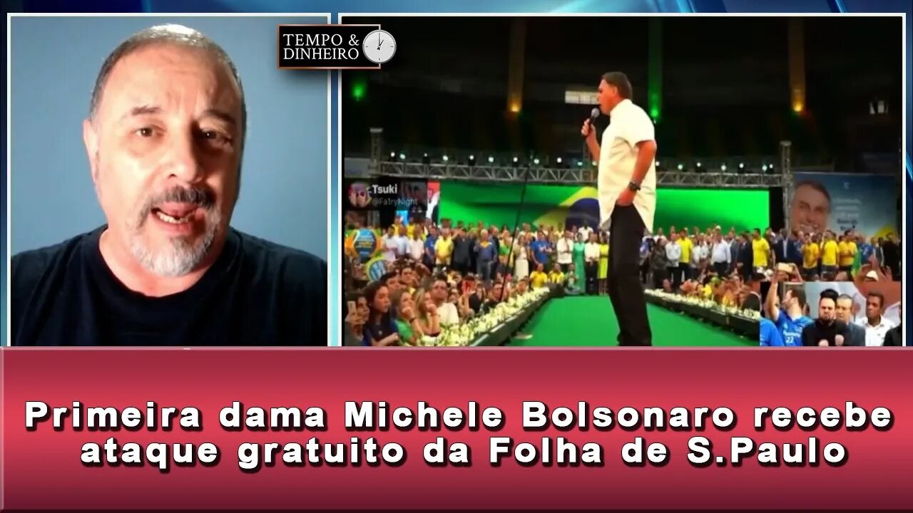 Primeira dama Michele Bolsonaro recebe ataque gratuito da Folha de S.Paulo