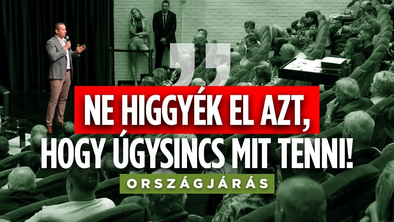 Toroczkai László: "Ne higgyék el azt, hogy úgysincs mit tenni!" (országjárás)